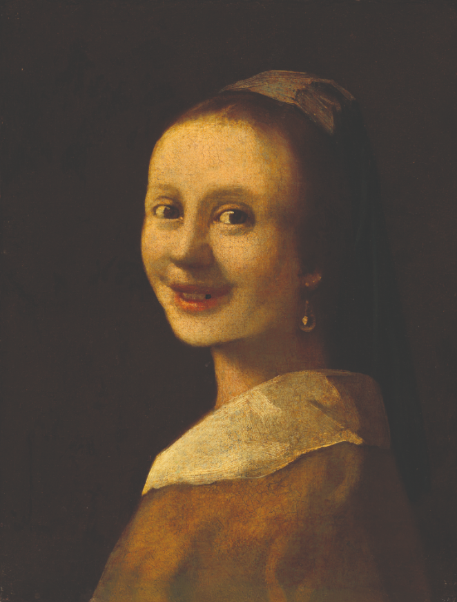 Joven sonriente sin diente, imagen modificada del falso Vermeer atribuido a Theo van Wijngaarden, ca. 1925. © national gallery of art