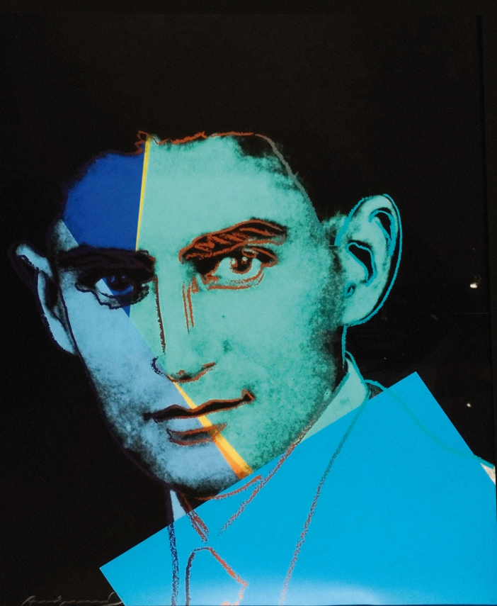 Franz Kafka retratado por Andy Warhol.