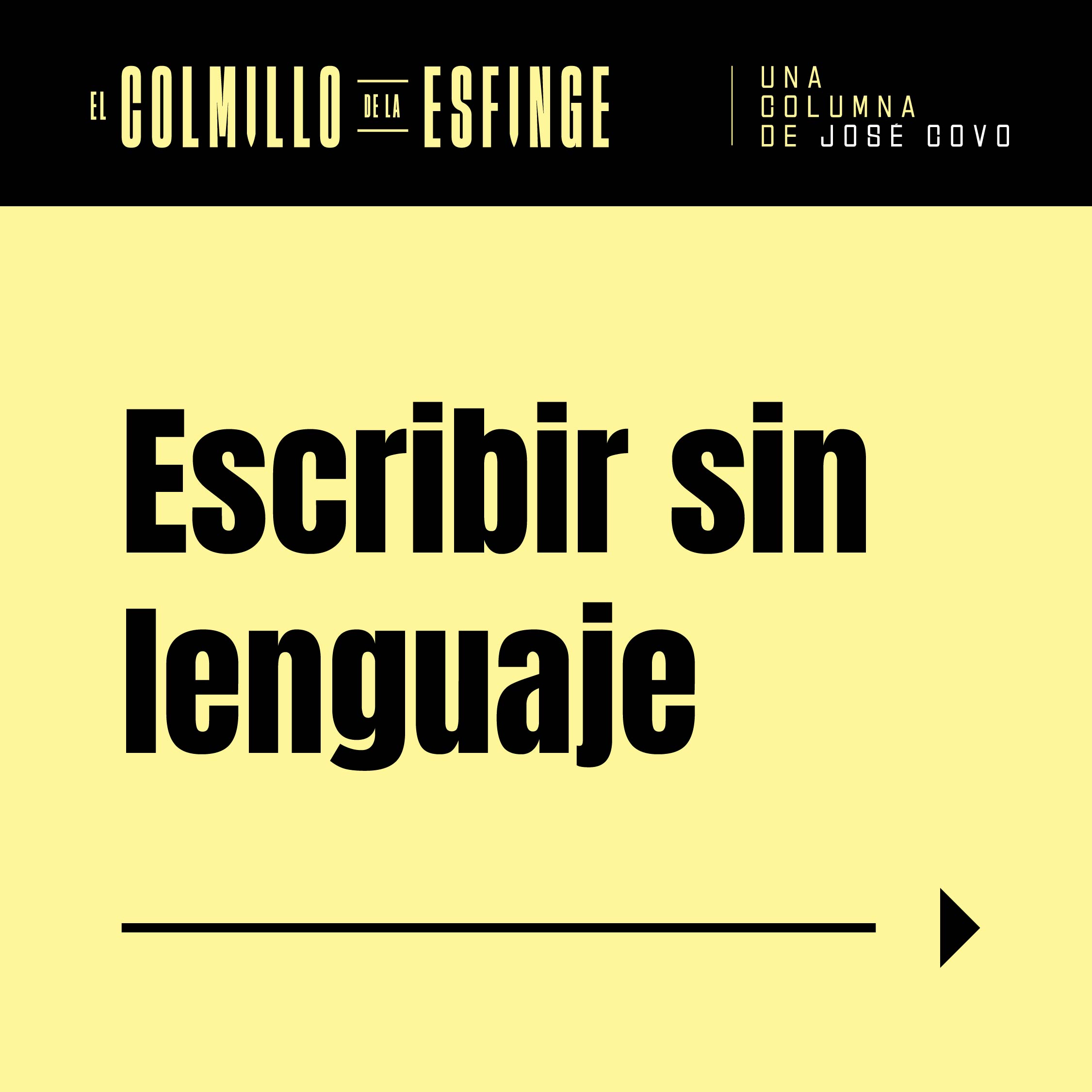 Escribir sin lenguaje