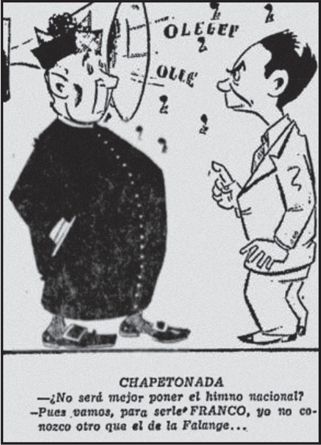 Caricatura de Hernando Turriago publicada en El Tiempo (24 de Julio de 1960).)