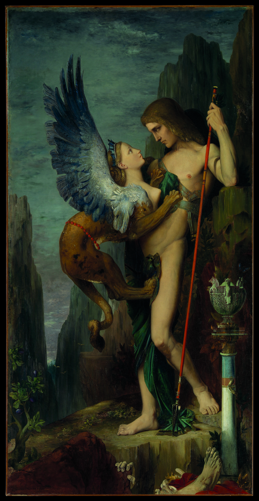 Edipo y la esfinge, Gustave Moreau, 1864. © the metropolitan museum of art