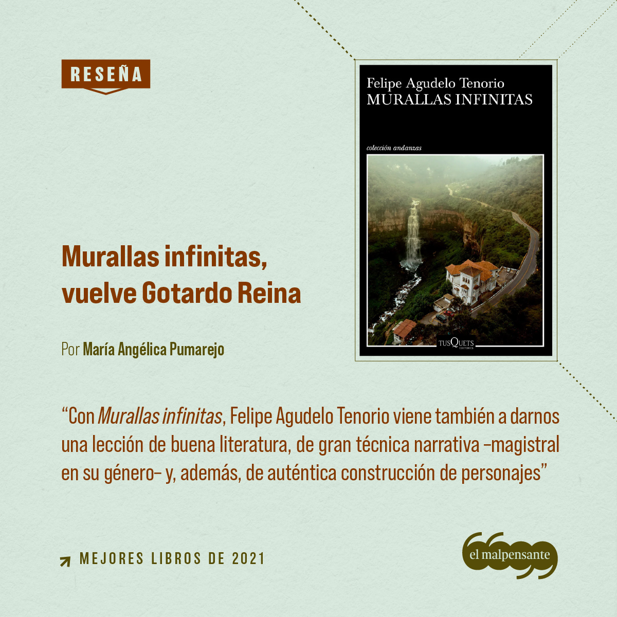 reseña de Murallas infinitas, vuelve Gotardo Reina